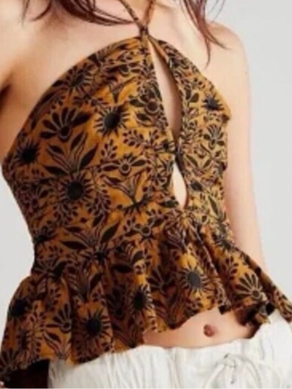 NWT Free People Dandelion Halter Top